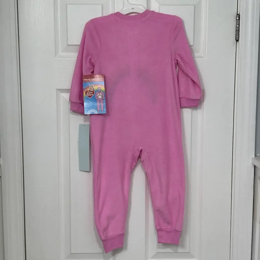 Care Bears Cheer Rainbow Bear Flame Resistant Romper Pajamas 2T NEW